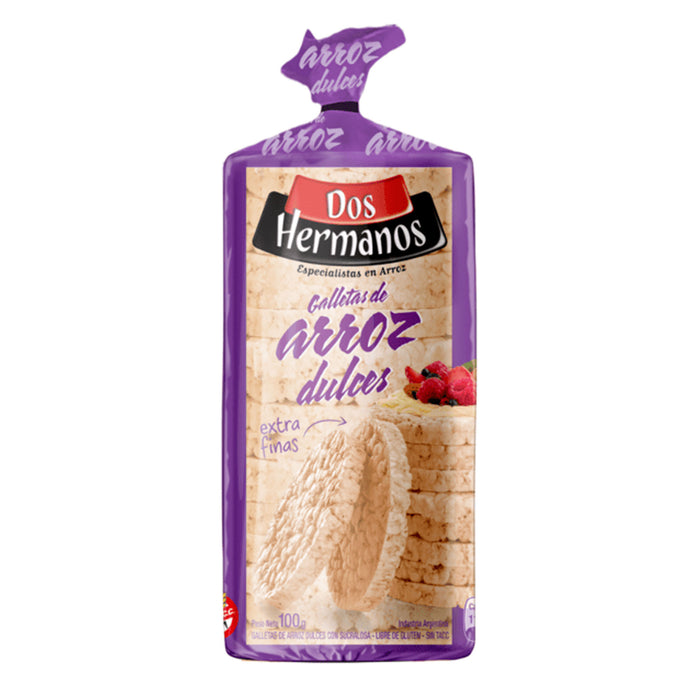 Dos Hermanos Galleta De Arroz Integral Dulce X 100G