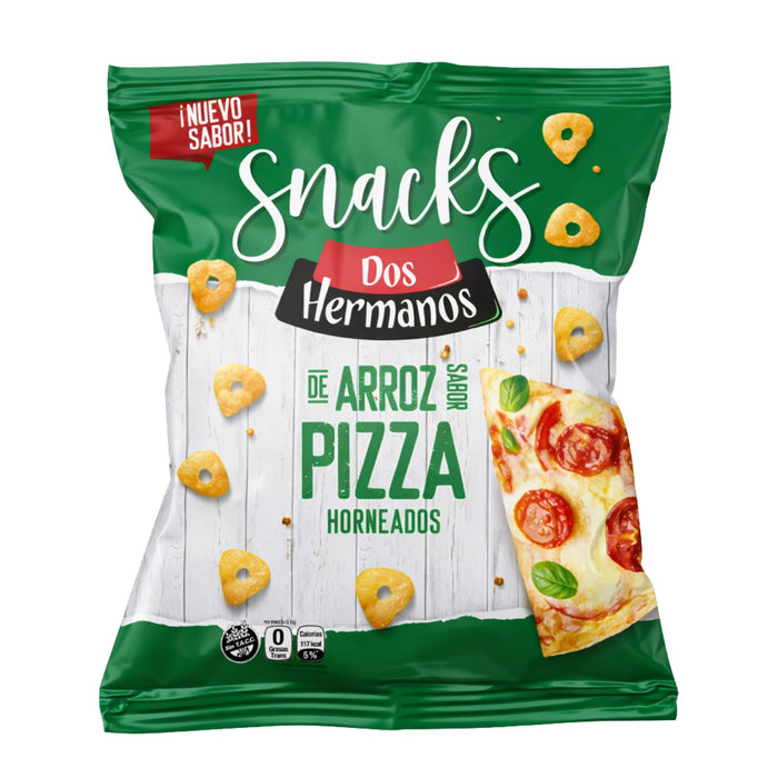 Snacks Dos Hermanos Horneados De Arroz Pizza X 80G
