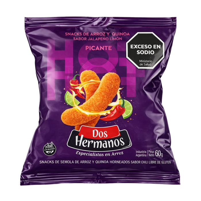 Snacks Dos Hermanos De Arroz Y Quinua Picante X 60G