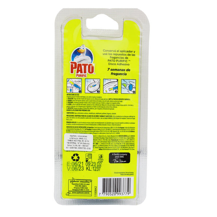 Disco Adhesivo Pato Para Baños Repuesto Citrus X 38G