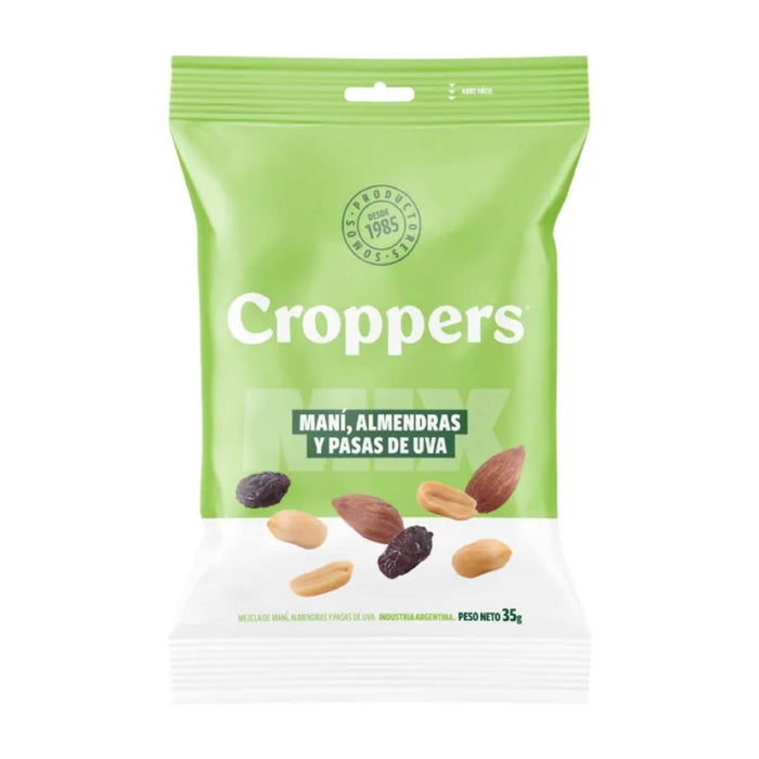 Mani Almendras Y Pasas De Uva Croppers X 35G