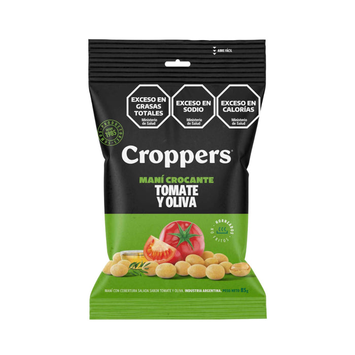 Mani Croppers Crocante Sabor Tomate Y Oliva X 85G