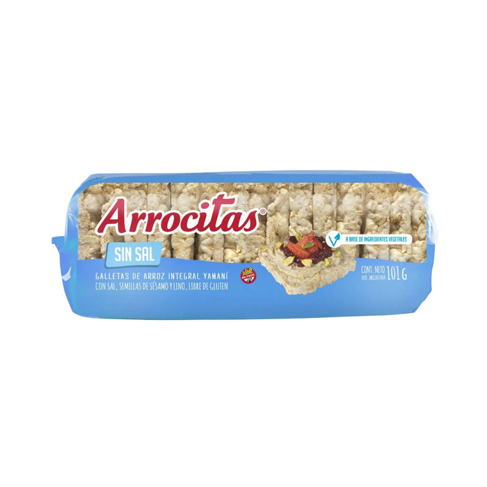 Galletas De Arroz Arrocitas Sin Sal X 101G