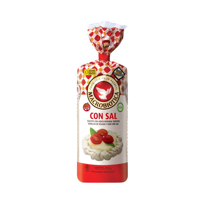 Galletas De Arroz Macrobiótica Con Sal X 102G