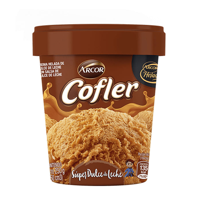 Arcor Helado Cofler Pote Dulce De Leche X 250G