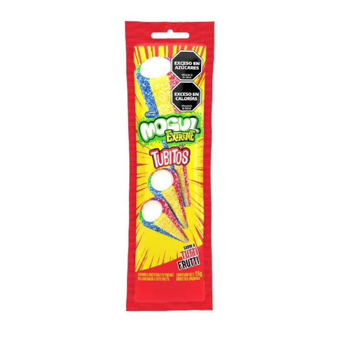 Gomitas Mogul Extreme Tubitos Tutti Frutti X 15G