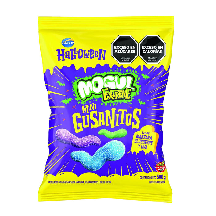 Gomitas Mogul Mini Gusanitos Extreme Halloween X 500G