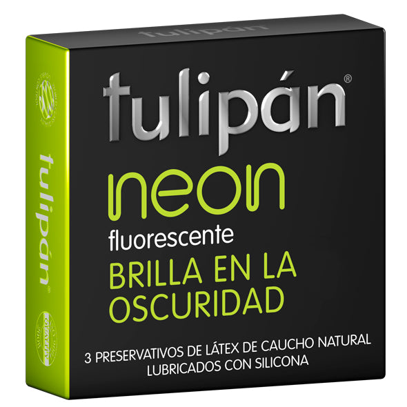 Preservativo Tulipan Neon 3 Unidades X Caja