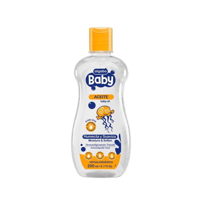Aceite Para Bebe Algabo Baby Humecta Y Suaviza X 200Ml