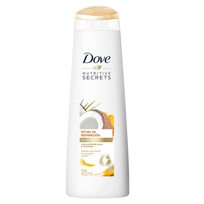 Shampoo Dove Ritual De Reparación Coco Y Cúrcuma X 400Ml