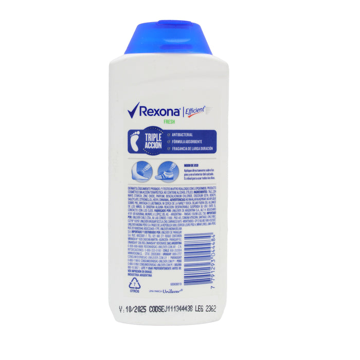 Rexona Efficient Talco Para Pies Fresh X 100G