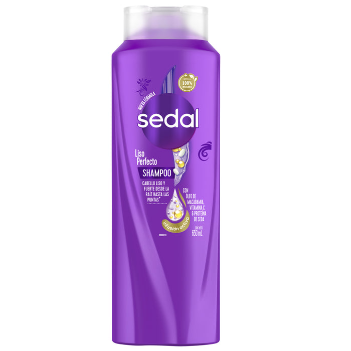 Sedal Shampoo Liso Perfecto X 650Ml