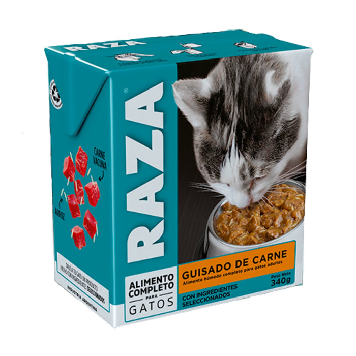 Alimento Para Gato Raza Guisado De Carne X 340G