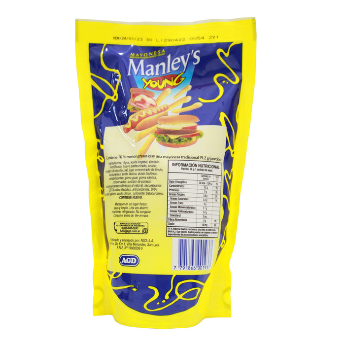 Manleys Young Mayonesa X 475G