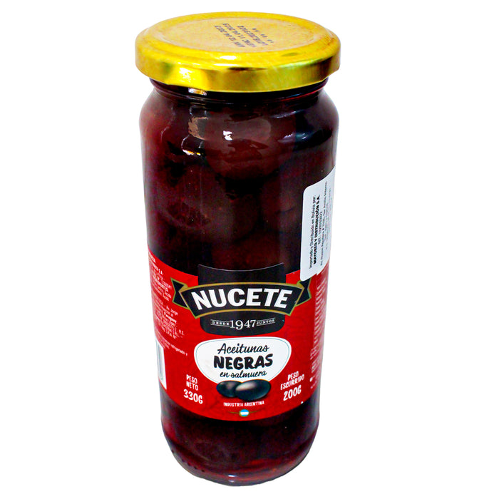 Aceitunas Negras Nucete Frasco X 330G