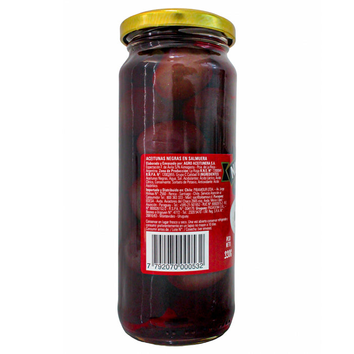Aceitunas Negras Nucete Frasco X 330G