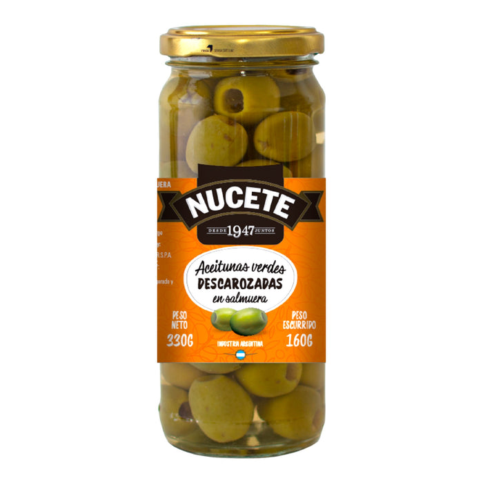 Aceitunas Verdes Nucete Descarozada Frasco X 330G