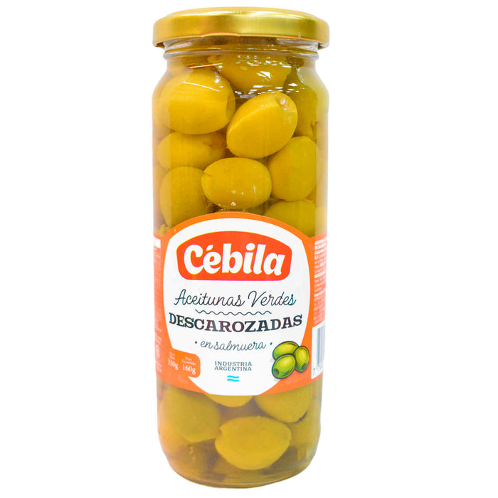 Aceitunas Verdes Descarozadas Cébila En Salmuera X 330G