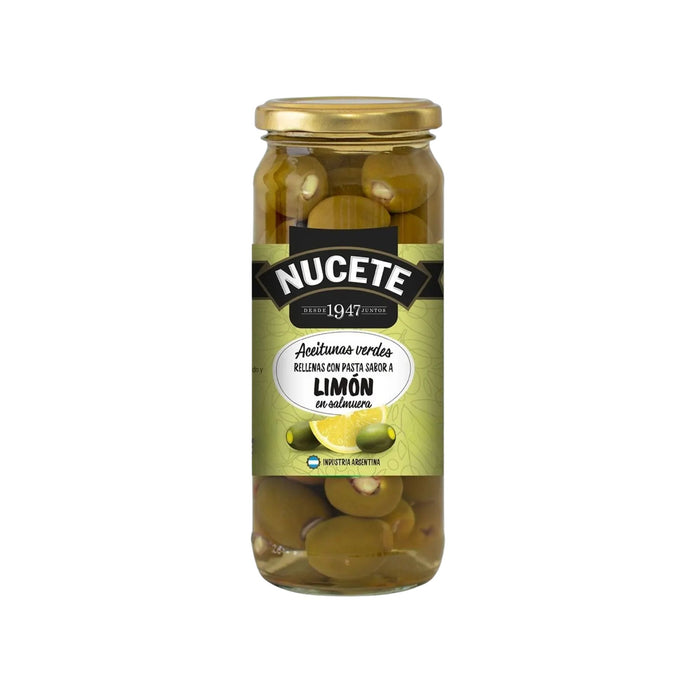 Aceitunas Verdes Nucete Relleno Con Pasta Limón X 330G