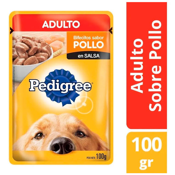 Alimento Pedigree Adulto Sabor Pollo En Salsa X 100G
