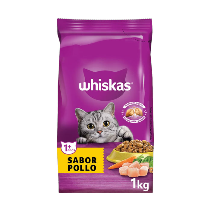 Alimento Gato Adulto Whiskas Sabor Pollo X 1Kg