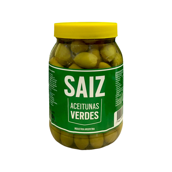 Aceitunas Verdes Saiz En Salmuera Frasco X 800G