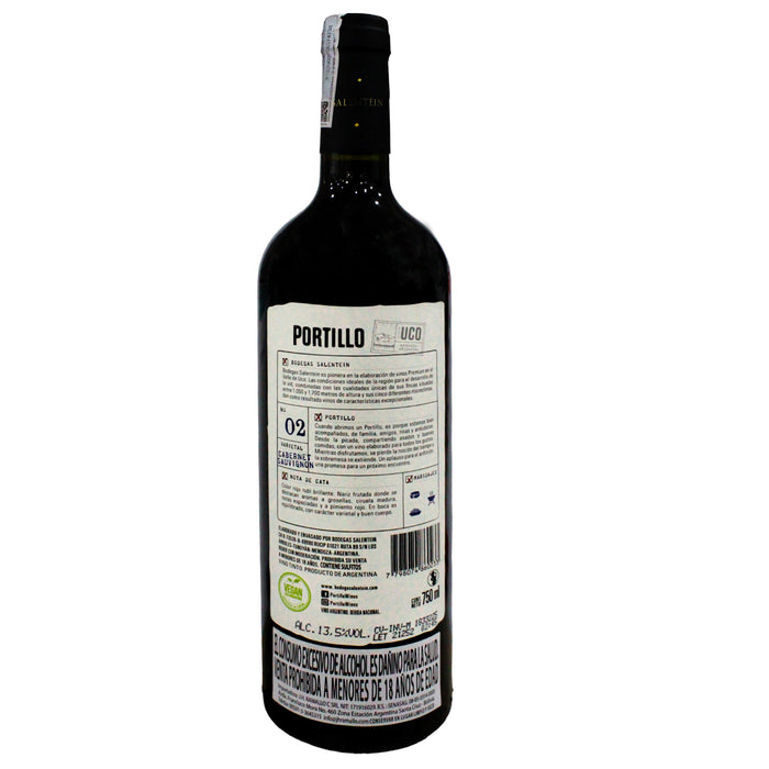 Vino Tinto Portillo Cabernet Sauvignon X 750Ml