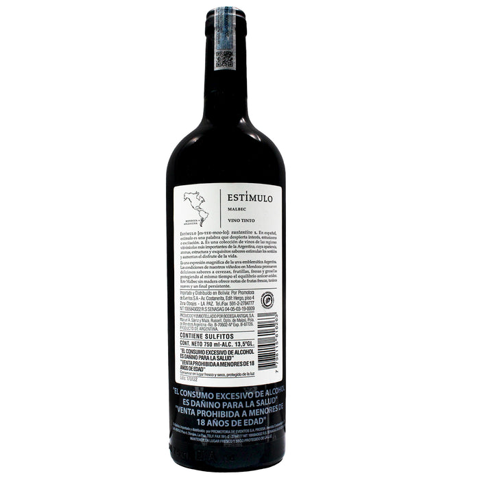 Estimulo Vino Tinto Malbec X 750Ml