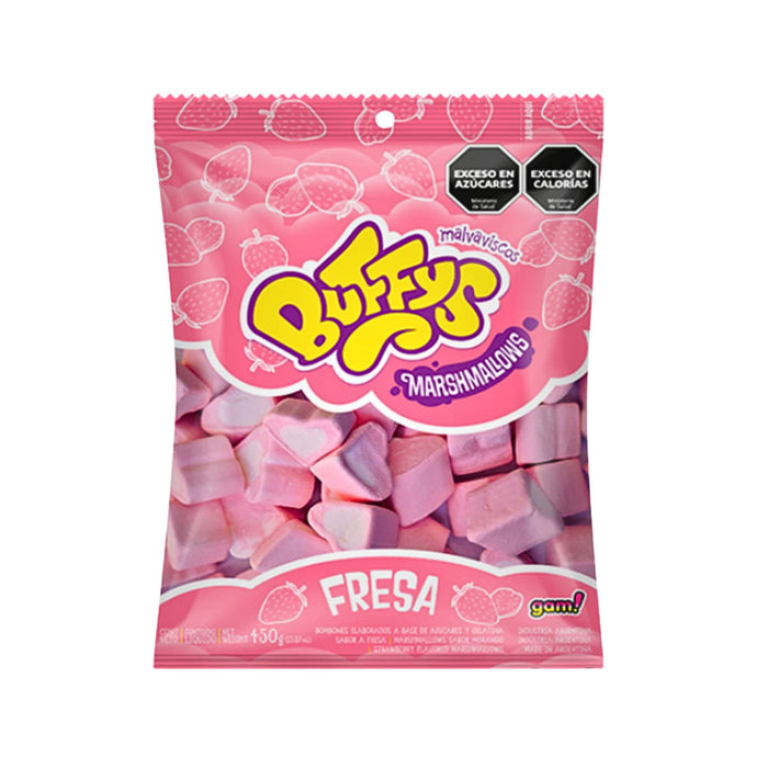 Malvaviscos Buffys Corazón Sabor Fresa Bolsa X 450G
