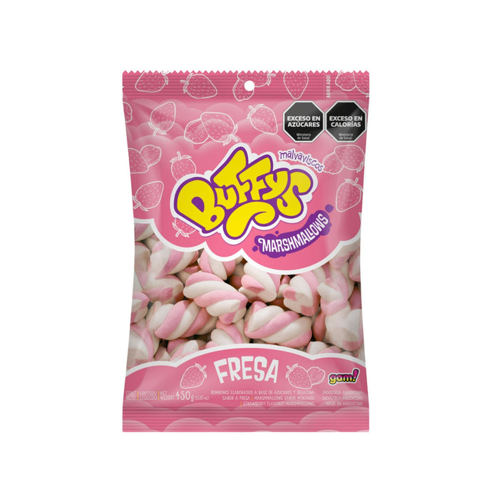 Malvaviscos Buffys Twister Sabor Fresa Bolsa X 450G