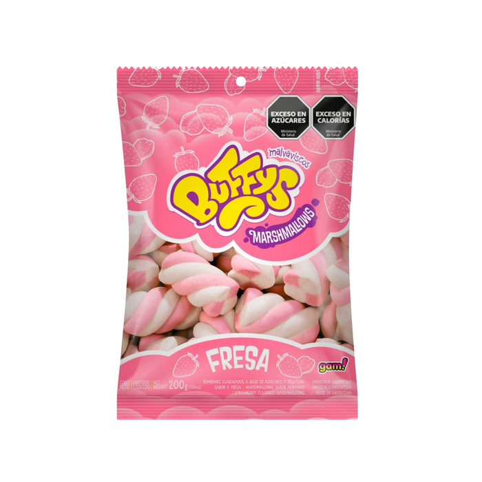 Malvaviscos Buffys Twister Sabor Fresa Bolsa X 200G