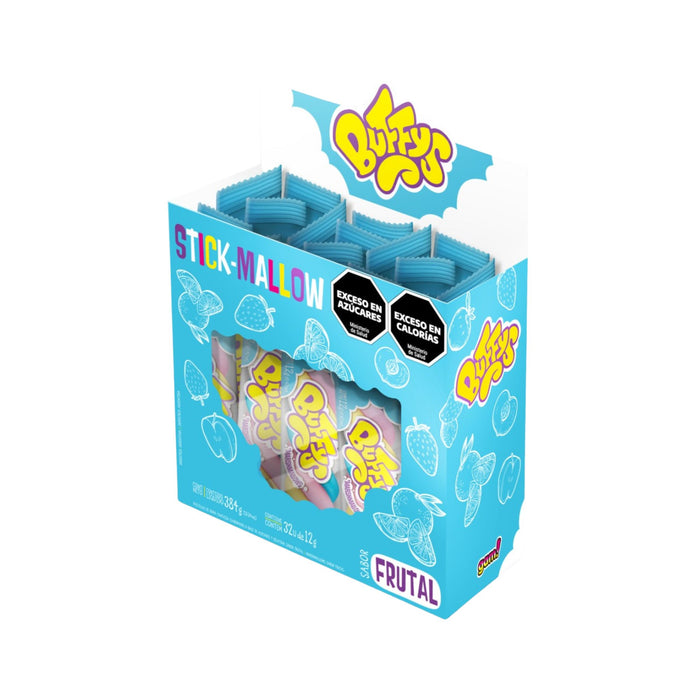 Malvaviscos Buffys Stick Sabor Frutal X Unidad