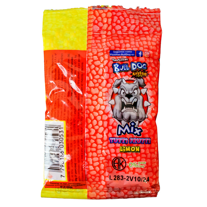 Bull Dog Pastillas X 30G Tutti Frutti-Limon