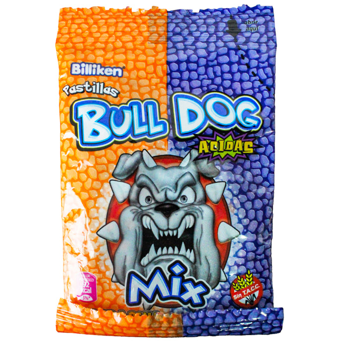 Bull Dog Pastillas Acidas Mix X 30G Uva-Mandarina