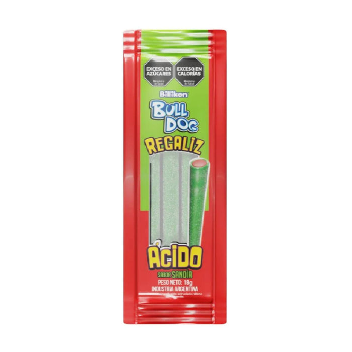 Caramelo Acido Bull Dog Regaliz Sandia X 18G