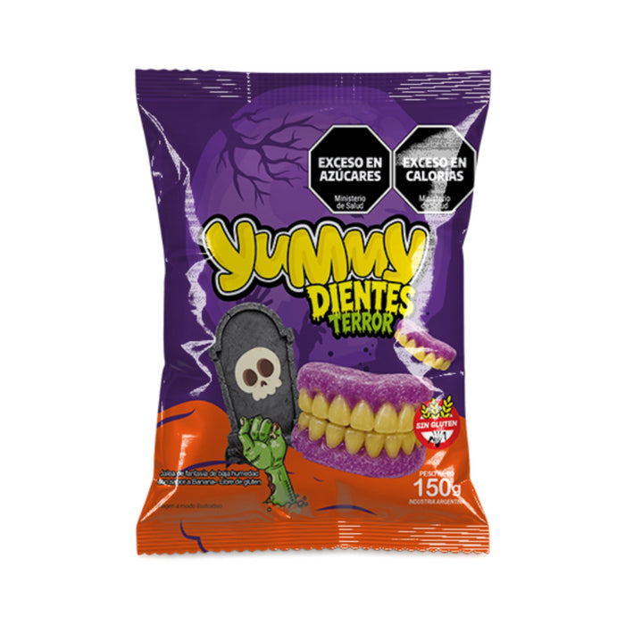 Gomitas Yummy Dientes Terror Sabor Banana X 150G