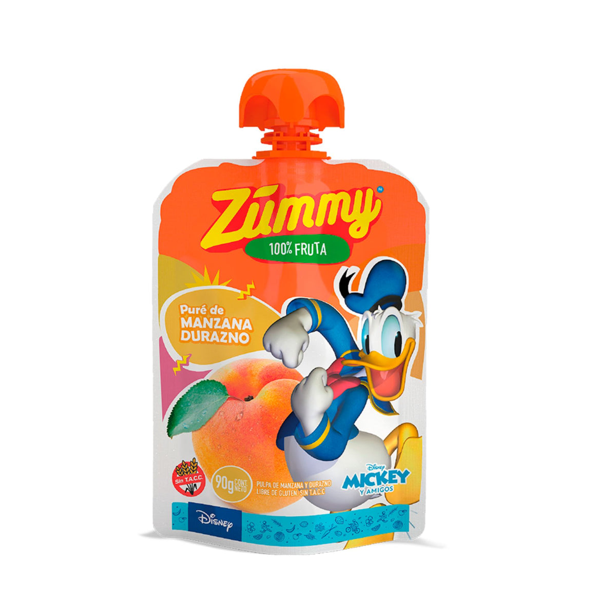 Pure De Fruta Zummy Manzana / Durazno X 90G — Amarket