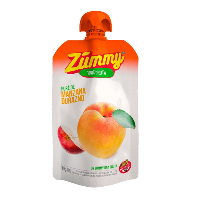 Pure De Fruta Zummy Manzana / Durazno X 110G