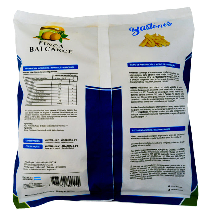 Finca Balcarse Papas Congeladas X 700G