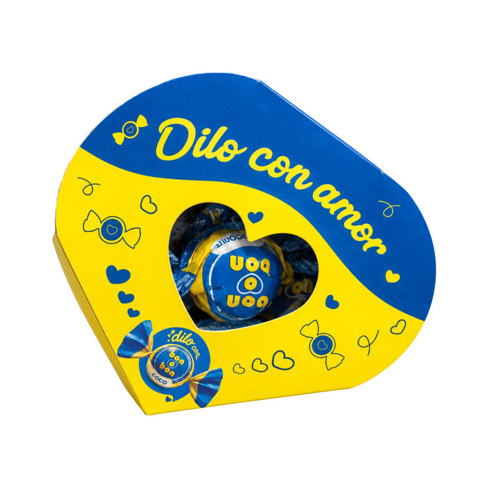Bon O Bon Corazón Dilo Con Amor Relleno De Coco Paquete X 5 Unidades