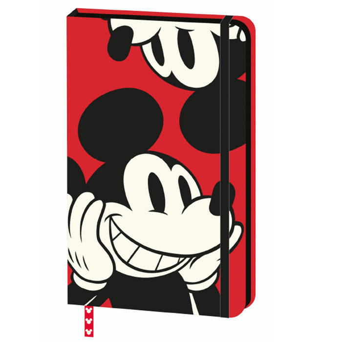 Mooving Mickey Mouse Notes A5 Tapa Dura Rayado