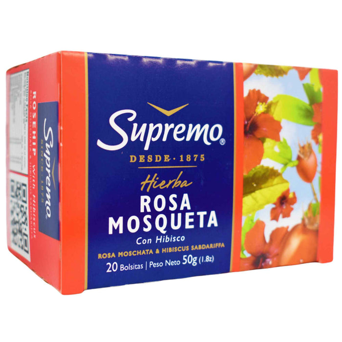 Té Supremo De Hierbas Rosa Mosqueta X 20 Unidades