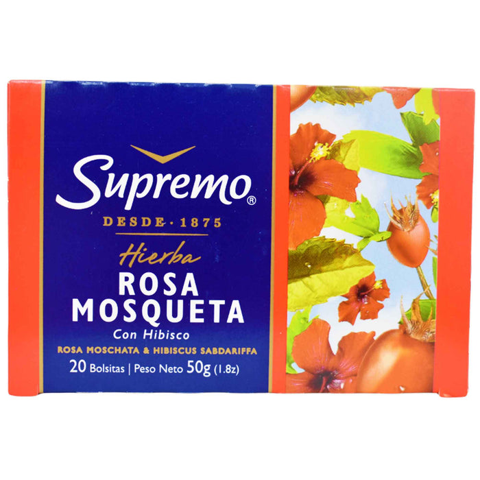 Té Supremo De Hierbas Rosa Mosqueta X 20 Unidades