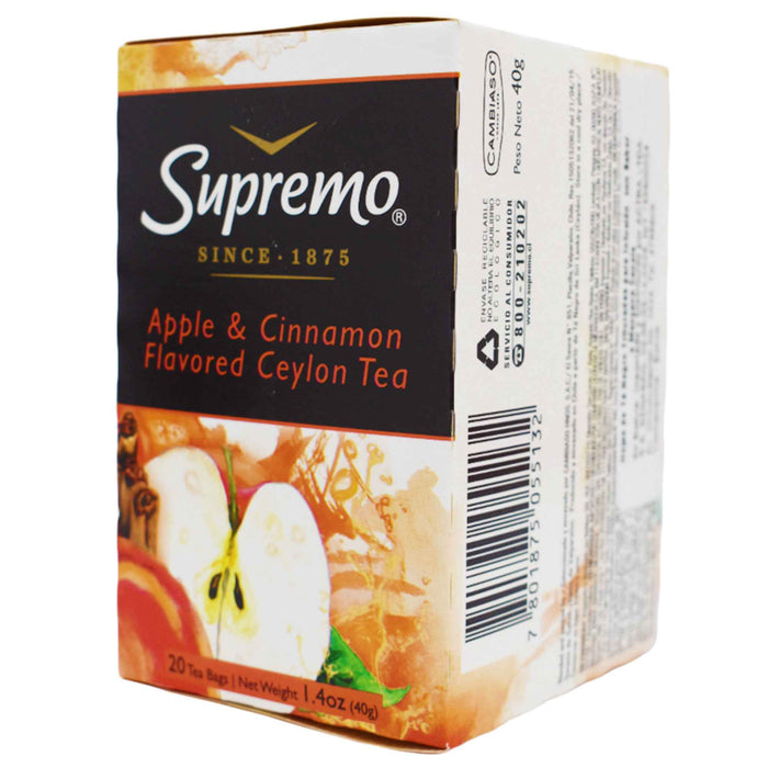 Supremo Te Con Manzana Y Canela X 20 Unidades