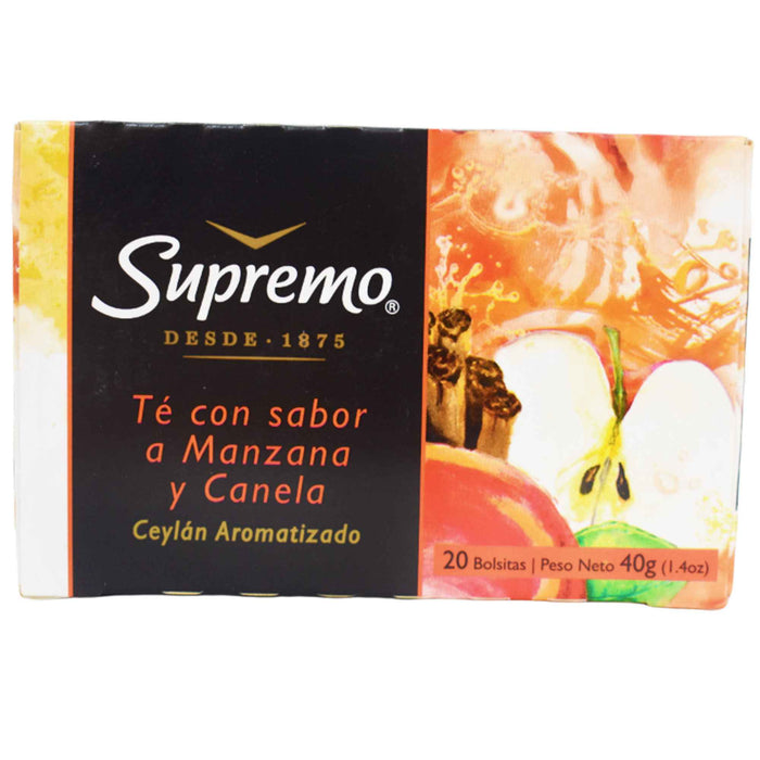 Supremo Te Con Manzana Y Canela X 20 Unidades