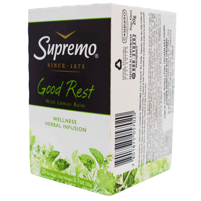 Té Supremo Bienestar Buen Descanso X 20 Unidades