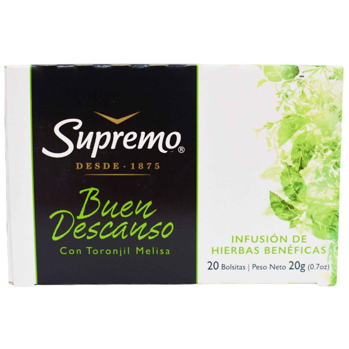 Té Supremo Bienestar Buen Descanso X 20 Unidades