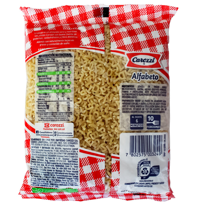 Carozzi Pasta Alfabeto X 250G