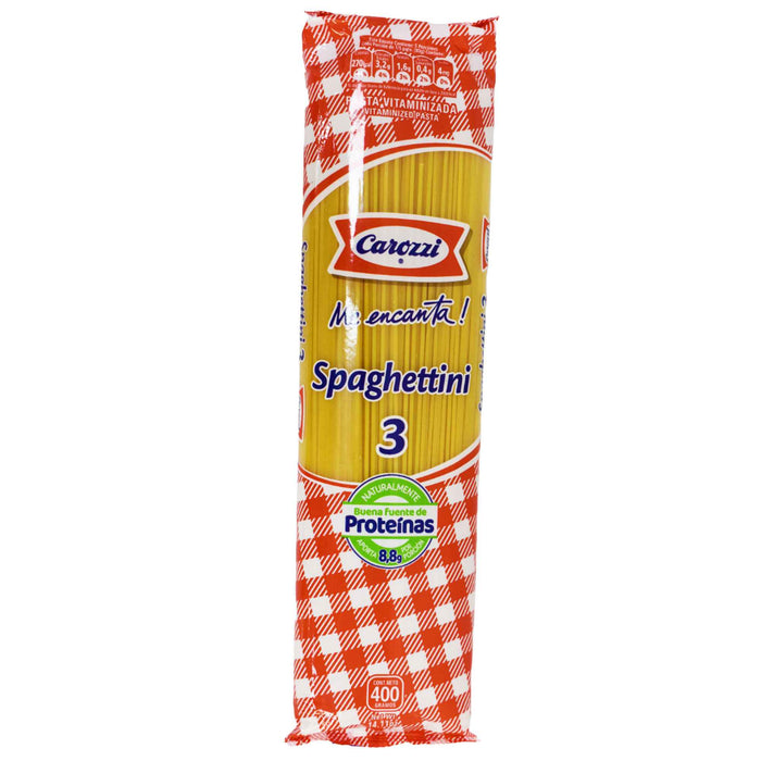 Carozzi Fideo Spaguettini 3 X 400G