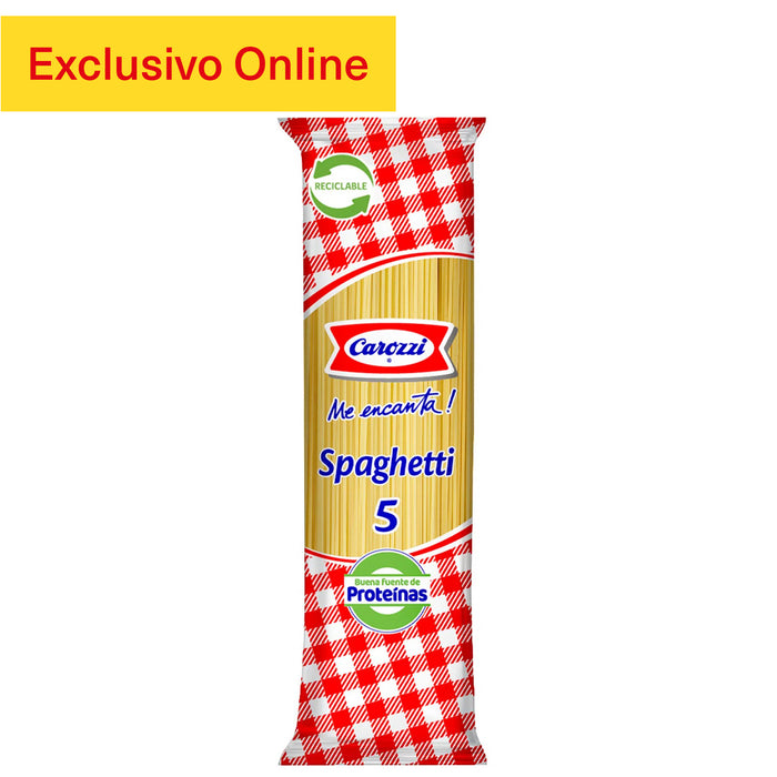 Carozzi Fideo Spaguetti 5 X 400G